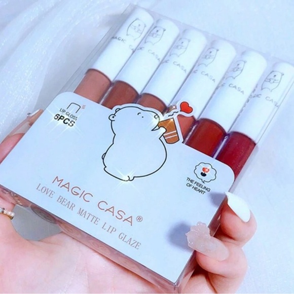 6 Pcs Long-Lasting Matte Moisturizing Lip Glaze Lipsticks Set - Picture 4 of 11